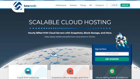 Сайт хостинг-компании Luna Node