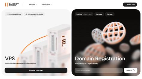 Сайт хостинг-компании LLHOST