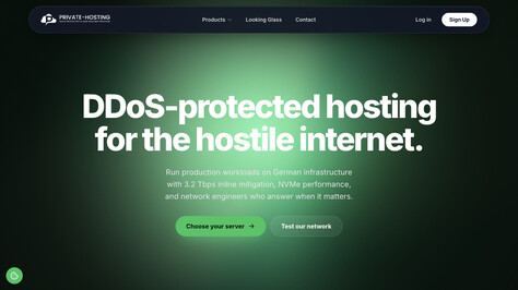 Сайт хостинг-компании Private-Hosting