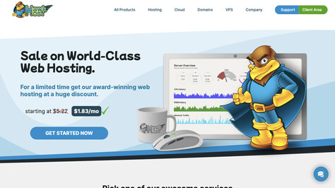 Сайт хостинг-компании Hawk Host