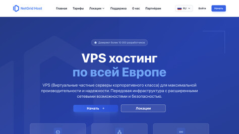Сайт хостинг-компании NetGrid Host