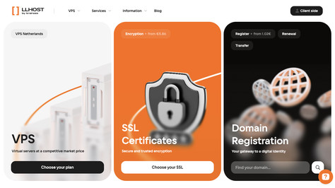 Сайт хостинг-компании LLHOST