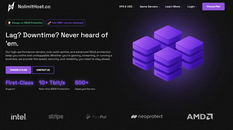 Сайт хостинг-компании NolimitHost.cc