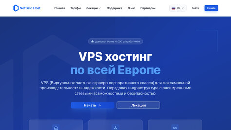 Сайт хостинг-компании NetGrid Host