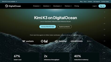 Сайт хостинг-компании DigitalOcean